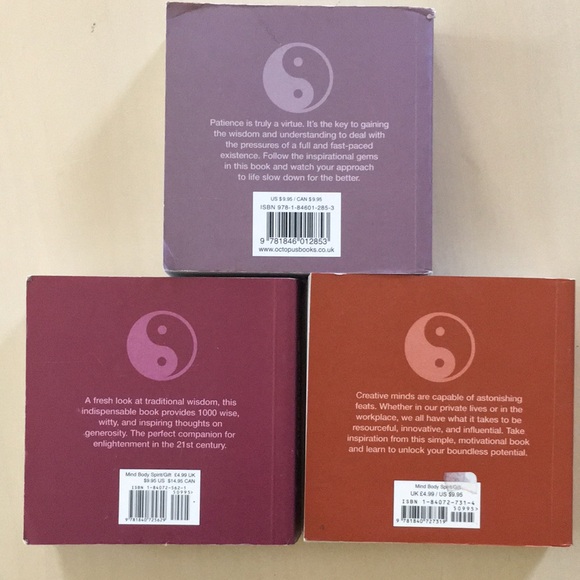 Zen Books Lot of 3 Three: A Thousand Paths to Creativity Patience Generosity - Picture 2 of 16